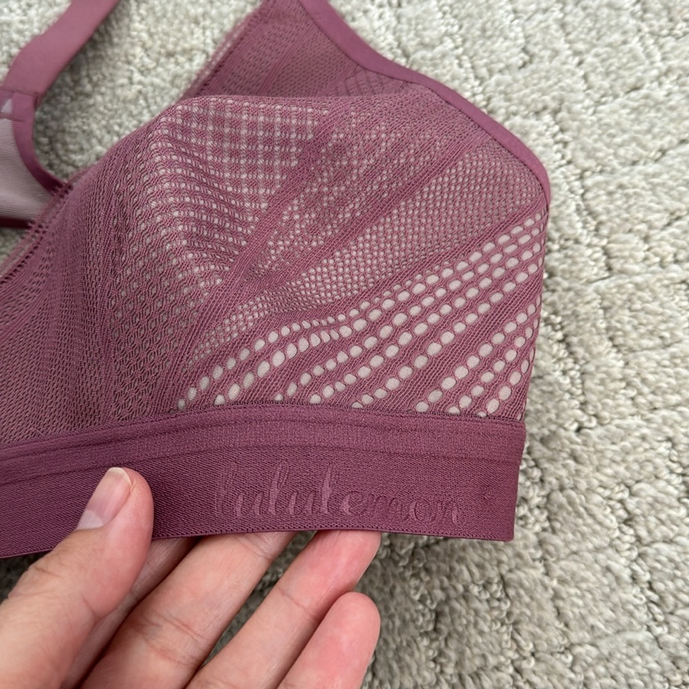 Lululemon Awake to Lace Bra Plumful / Smoky Blush purple Mauve sports bra yoga - Picture 4 of 7